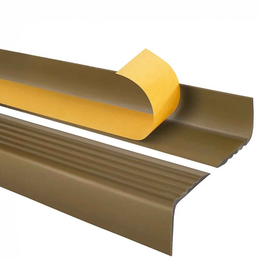 Quest Nez De Marche|Nez De Marche<Nez de marche PVC 50x42mm, , profilé d'escalier RGP, auto-adhésif, antidérapant, d'escalier-protection, laiton, 1m