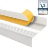 Quest Nez De Marche|Nez De Marche<Nez de marche PVC 50x42mm, , profilé d'escalier RGP, auto-adhésif, antidérapant, d'escalier-protection, blanc, 2m
