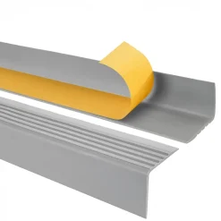 Quest Nez De Marche|Nez De Marche<Nez de marche PVC 50x42mm, , profilé d'escalier RGP, auto-adhésif, antidérapant, d'escalier-protection, gris, 1.8m