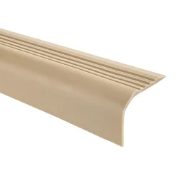 Quest Nez de marche PVC 52x40mm, , profilé d'escalier RGPT, antidérapant, d'escalier-protection, beige, 1.5m- Nez De Marche|Nez De Marche