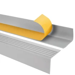Quest Nez De Marche|Nez De Marche<Nez de marche PVC 50x42mm, , profilé d'escalier RGP, auto-adhésif, antidérapant, d'escalier-protection, gris clair, 2m