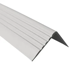 Quest Nez De Marche|Nez De Marche<Nez de marche PVC 50x42mm, , profilé d'escalier RGP, auto-adhésif, antidérapant, d'escalier-protection, gris clair, 2m