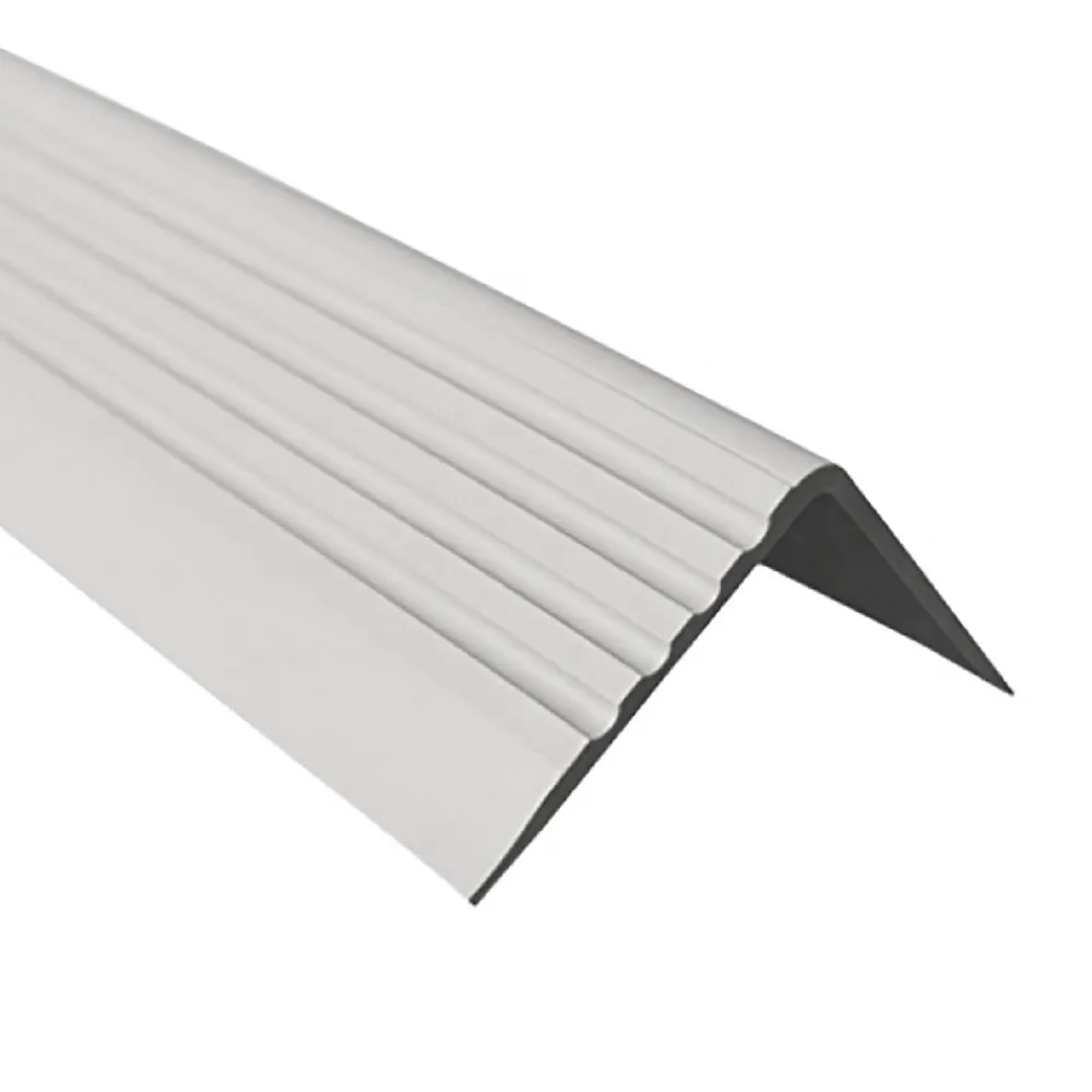 Quest Nez De Marche|Nez De Marche<Nez de marche PVC 50x42mm, , profilé d'escalier RGP, auto-adhésif, antidérapant, d'escalier-protection, gris clair, 2m