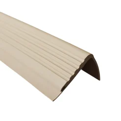 Quest Nez De Marche|Nez De Marche<Nez de marche PVC 48x42mm, , profilé d'escalier PMW, auto-adhésif, antidérapant, d'escalier-protection, beige, 1.5m
