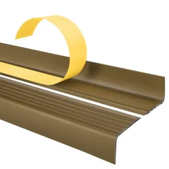 Quest Nez De Marche|Nez De Marche<Nez de marche PVC 40x25mm, , profilé d'escalier ND, auto-adhésif, antidérapant, d'escalier-protection, laiton, 0.7m