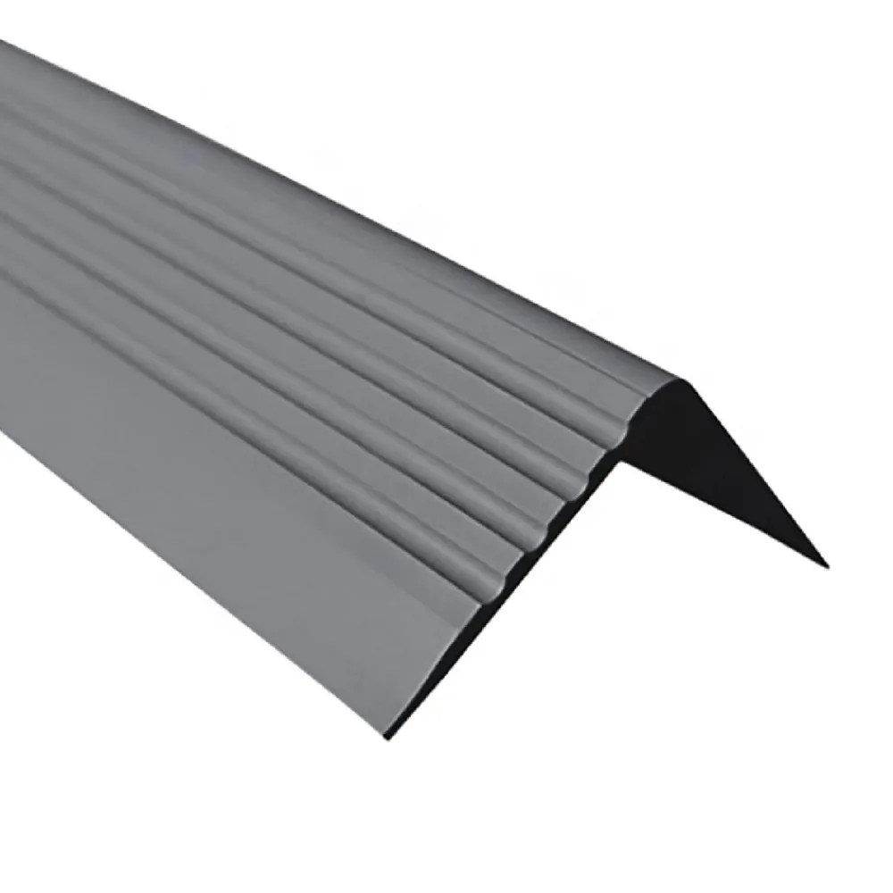 Quest Nez De Marche|Nez De Marche<Nez de marche PVC 50x42mm, , profilé d'escalier RGP, auto-adhésif, antidérapant, d'escalier-protection, gris foncé, 0.9m