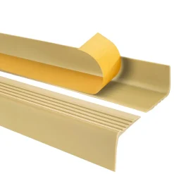 Quest Nez De Marche|Nez De Marche<Nez de marche PVC 50x42mm, , profilé d'escalier RGP, auto-adhésif, antidérapant, d'escalier-protection, crémeux, 0.7m
