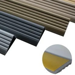 Quest Nez de marche PVC 40x25mm, , profilé d'escalier ND, auto-adhésif, antidérapant, d'escalier-protection, marron, 1.3m- Nez De Marche|Nez De Marche