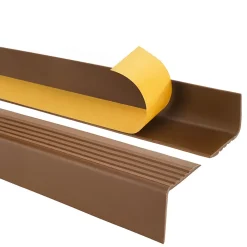 Quest Nez De Marche|Nez De Marche<Nez de marche PVC 50x42mm, , profilé d'escalier RGP, auto-adhésif, antidérapant, d'escalier-protection, marron, 0.8m