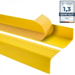 Quest Nez De Marche|Nez De Marche<Nez de marche PVC 50x50mm, , SST, profilé d'escalier RGP-O, auto-adhésif, antidérapant, d'escalier-protection, jaune, 1m