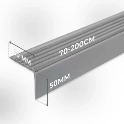 Quest Nez De Marche|Nez De Marche<Nez de marche PVC 50x50mm, , SST, profilé d'escalier RGP-O, auto-adhésif, antidérapant, d'escalier-protection, jaune, 1m