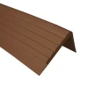 Quest Nez de marche PVC 45x50mm, , profilé d'escalier RO, antidérapant, d'escalier-protection, marron, 1.5m- Nez De Marche|Nez De Marche