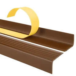 Quest Nez De Marche|Nez De Marche<Nez de marche PVC 40x25mm, , profilé d'escalier ND, auto-adhésif, antidérapant, d'escalier-protection, marron, 1.1m
