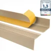 Quest Nez De Marche|Nez De Marche<Nez de marche PVC 50x42mm, , profilé d'escalier RGP, auto-adhésif, antidérapant, d'escalier-protection, beige, 1.8m