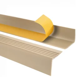 Quest Nez De Marche|Nez De Marche<Nez de marche PVC 50x42mm, , profilé d'escalier RGP, auto-adhésif, antidérapant, d'escalier-protection, beige, 1.8m