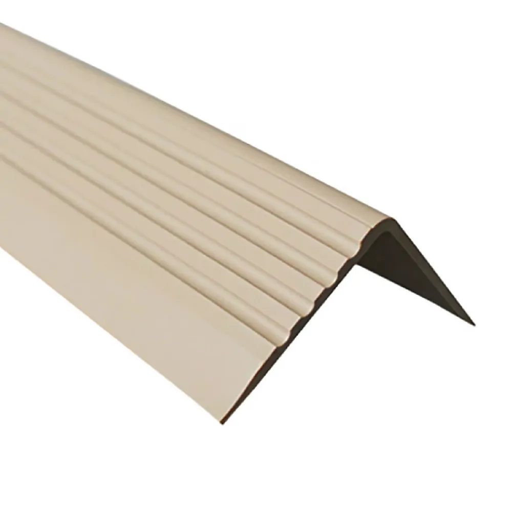 Quest Nez De Marche|Nez De Marche<Nez de marche PVC 50x42mm, , profilé d'escalier RGP, auto-adhésif, antidérapant, d'escalier-protection, beige, 1.8m