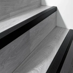 Quest Nez De Marche|Nez De Marche<Nez de marche PVC 50x42mm, , profilé d'escalier RGP, auto-adhésif, antidérapant, d'escalier-protection, noir, 1.3m