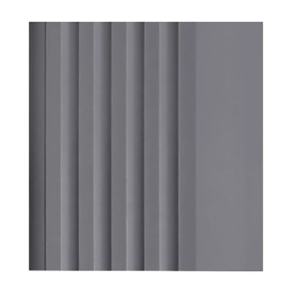Quest Nez de marche PVC 52x40mm, , profilé d'escalier RGP, antidérapant, d'escalier-protection, gris foncé, 1.5m- Nez De Marche|Nez De Marche