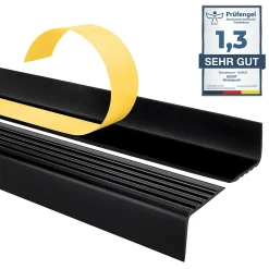 Quest Nez De Marche|Nez De Marche<Nez de marche PVC 40x25mm, , profilé d'escalier ND, auto-adhésif, antidérapant, d'escalier-protection, noir, 1m