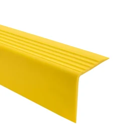 Quest Nez de marche PVC 50x42mm, , profilé d'escalier RGP, auto-adhésif, antidérapant, d'escalier-protection, jaune, 1m- Nez De Marche|Nez De Marche