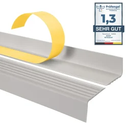 Quest Nez De Marche|Nez De Marche<Nez de marche PVC 40x25mm, , profilé d'escalier ND, auto-adhésif, antidérapant, d'escalier-protection, gris clair, 1.8m