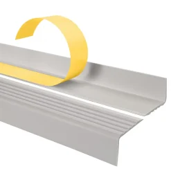 Quest Nez De Marche|Nez De Marche<Nez de marche PVC 40x25mm, , profilé d'escalier ND, auto-adhésif, antidérapant, d'escalier-protection, gris clair, 1.8m