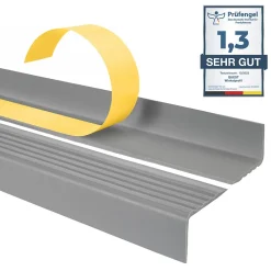 Quest Nez De Marche|Nez De Marche<Nez de marche PVC 40x25mm, , profilé d'escalier ND, auto-adhésif, antidérapant, d'escalier-protection, gris, 1.3m