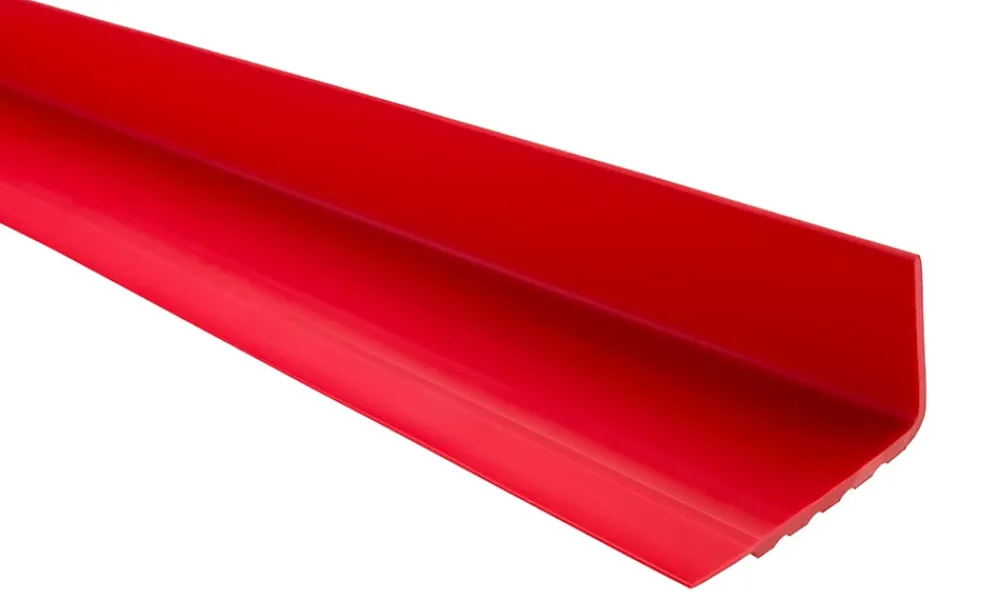 Quest Nez de marche PVC 40x40mm, , profilé d'escalier RD, antidérapant, d'escalier-protection, Rouge, 1.5m- Nez De Marche|Nez De Marche