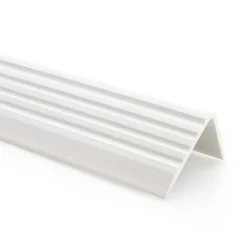 Quest Nez De Marche|Nez De Marche<Nez de marche PVC 40x25mm, , profilé d'escalier ND, auto-adhésif, antidérapant, d'escalier-protection, blanc, 1.65m