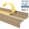 Quest Nez de marche PVC 40x25mm, , profilé d'escalier ND, auto-adhésif, antidérapant, d'escalier-protection, beige, 0.7m- Nez De Marche|Nez De Marche