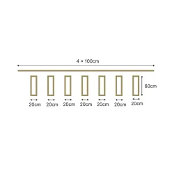 Nordlinger Pro Kit Moulures Soubassement 790538 Bois naturel 3 m Habillage mural- Moulure