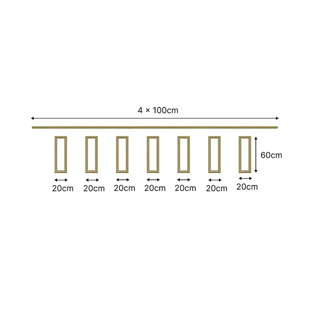 Nordlinger Pro Kit Moulures Soubassement 790538 Bois naturel 3 m Habillage mural- Moulure
