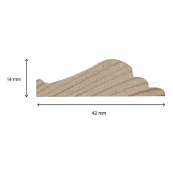 Nordlinger Pro Kit Moulures de Porte 790520 Bois naturel Porte de 73 et 83 cm Décoration porte- Moulure