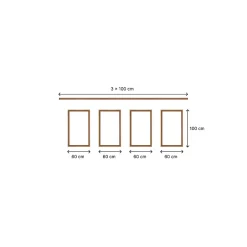 Nordlinger Pro Kit Moulures Soubassement 790515 Bois naturel 3 m Décoration intérieure- Moulure