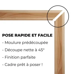 Nordlinger Pro Moulure<Kit Moulures Soubassement 790518 Bois naturel 3 m Décoration intérieure