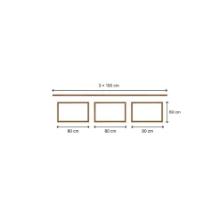 Nordlinger Pro Moulure<Kit Moulures Soubassement 790518 Bois naturel 3 m Décoration intérieure