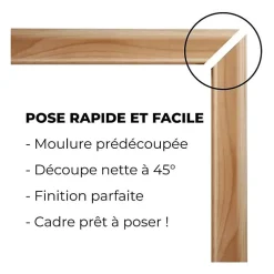 Nordlinger Pro Kit Moulures Soubassement 790525 Bois naturel 4m Décoration murale- Moulure