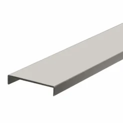 Nordlinger Pro Lot de 2 Nez de cloison blanc 260 cm x 54 mm Aluminium- Cloison Amovible
