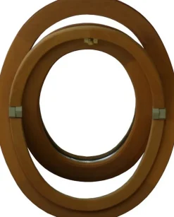 Gd Menuiseries Oeil De Boeuf Bois Ovale H90 X L60 Côte Tableau- Fenêtre Bois