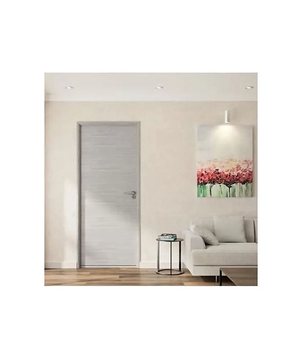 Optimum Bloc Porte ajustable décor chene gris clair BILBAO - 204 x 83 cm Gauche- Bloc Porte