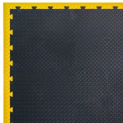 Intec Dalle Pvc Garage<Pack 5 Bordures Males pour Dalle PVC noire Clipsable Sol Antidérapant Carré Garage Atelier PS50CRN/M