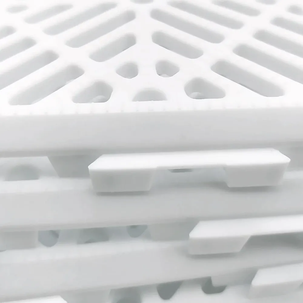 Antihumedades Dalle Pvc Garage<Pack 1.000 dalles auto-ventilées 30x30x1,5cm (88m² - Blanc). Hôtellerie, chambres froides, garde-manger, bar, zones humides