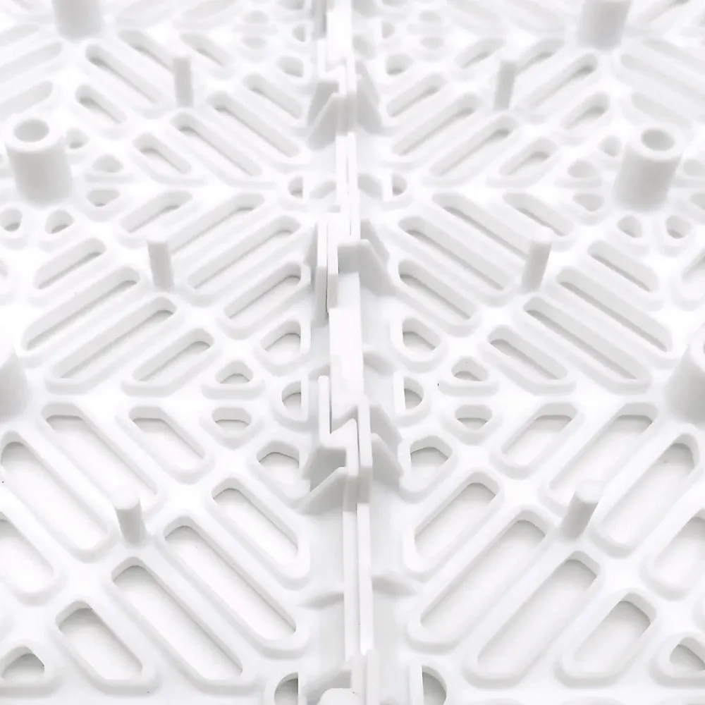 Antihumedades Dalle Pvc Garage<Pack 100 dalles auto-ventilées 30x30x1,5cm (9m² - Blanc). Hôtellerie, chambres froides, garde-manger, bar, zones humides