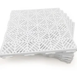 Antihumedades Pack 12 dalles auto-ventilées 30x30x1,5cm (1m² - Blanc). Hôtellerie, chambres froides, garde-manger, bar, zones humides- Dalle Pvc Garage