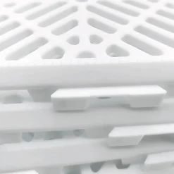 Antihumedades Pack 36 dalles auto-ventilées 30x30x1,5cm (+3m² - Blanc). Hôtellerie, chambres froides, garde-manger, bar, zones humides- Dalle Pvc Garage