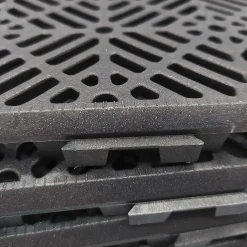 Antihumedades Pack 36 dalles auto-ventilées 30x30x1,5cm (+3m² - Gris Forge). Hôtellerie, chambres froides, garde-manger, bar, zones humides- Dalle Pvc Garage