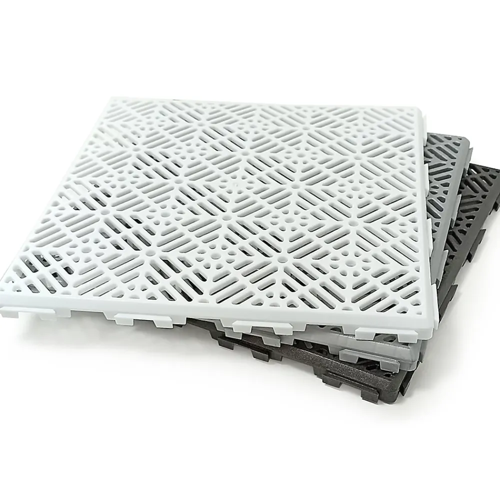 Antihumedades Dalle Pvc Garage<Pack 100 dalles auto-ventilées 30x30x1,5cm (9m² - Gris Forge). Hôtellerie, chambres froides, garde-manger, bar, zones humides