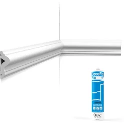 Orac Decor Moulure Et Rosace De Plafond<Pack 10 mètres Cimaise murale PX175 avec colle - Orac x Cimaises-et-plus - 5 x 1