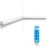 Orac Decor Moulure Et Rosace De Plafond<Pack 10 mètres Cimaise murale PX103 avec colle - Orac x Cimaises-et-plus - 2,5x1,5x200cm (h x p x L) - moulure décorative polymère