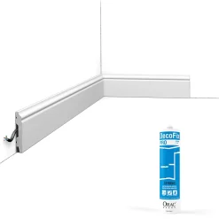 Orac Decor Plinthe Pour Parquet Et Stratifié<Pack 10 mètres Plinthes SX165 avec colle - Orac x Cimaises-et-plus - 7 x 1,0 x 200cm (h x p x L) - plinthe décorative polymère